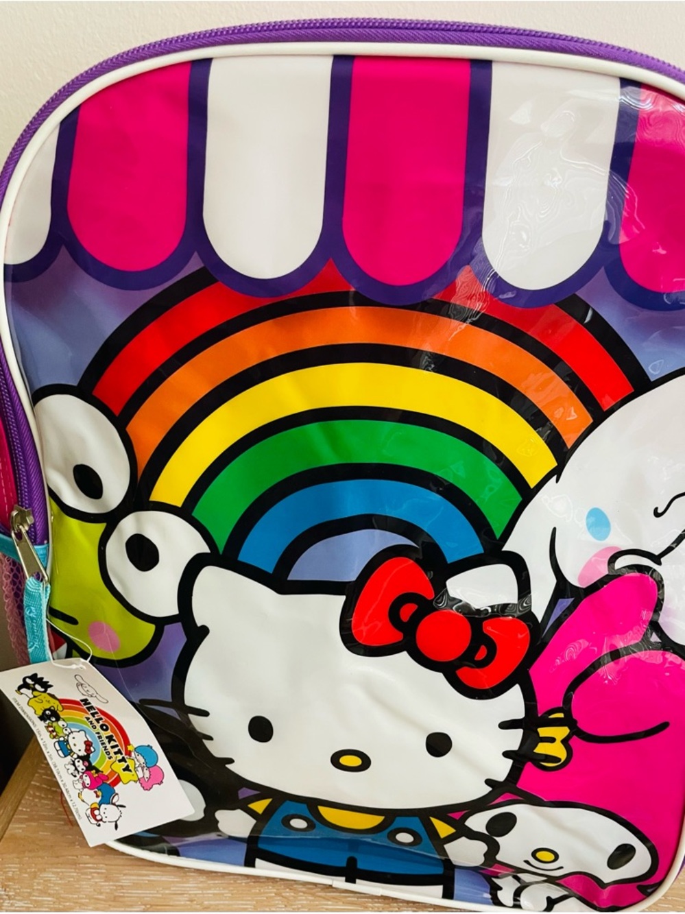 Hello Kitty- Girl’s lg school backpack-Hello Kitty & Friends-lightweight vinyl